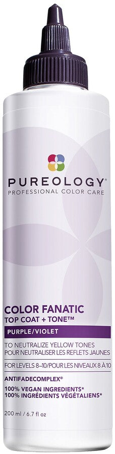 NEW Pureology Colour Fanatic Top Coat + Tone 200ml - PURPLE